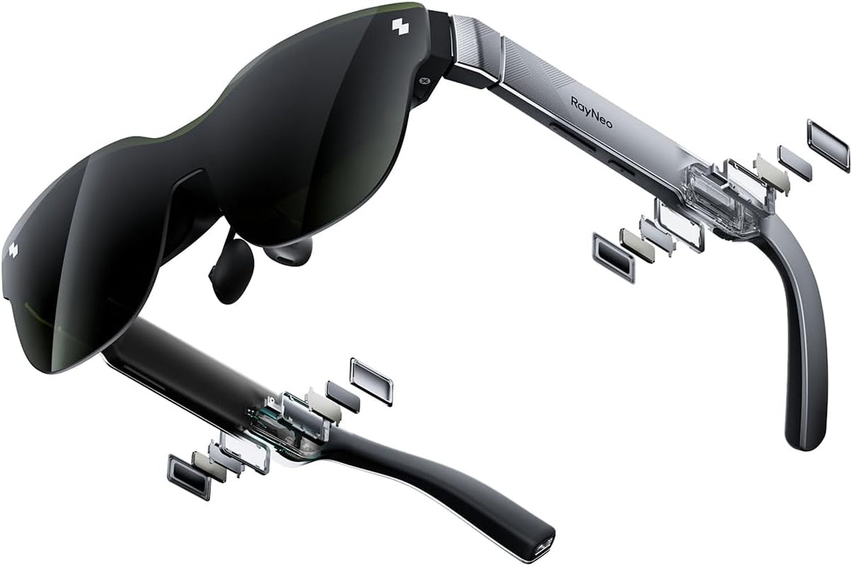 Air 3S AR/XR Glasses, 201" 120Hz FHD Hueview Display, Portable AR Video Eyewear Gaming Glasses for Iphone 16/15, Android, Mac, Switch, PS5, Steam Deck - Next-Gen Wearable Theater