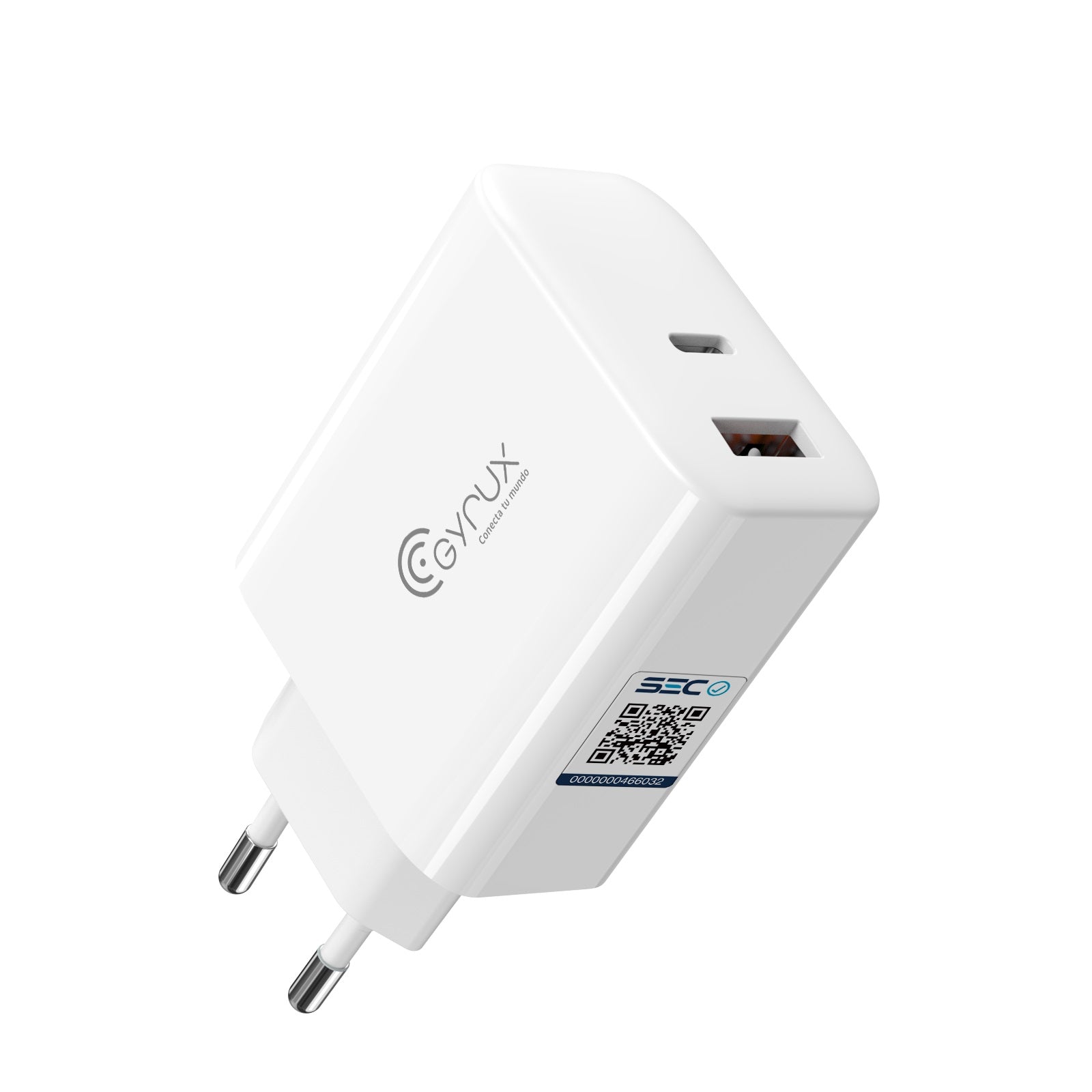 Cargador de Pared Dual USB + C 48W - GYRUX-GSMPRO.CL