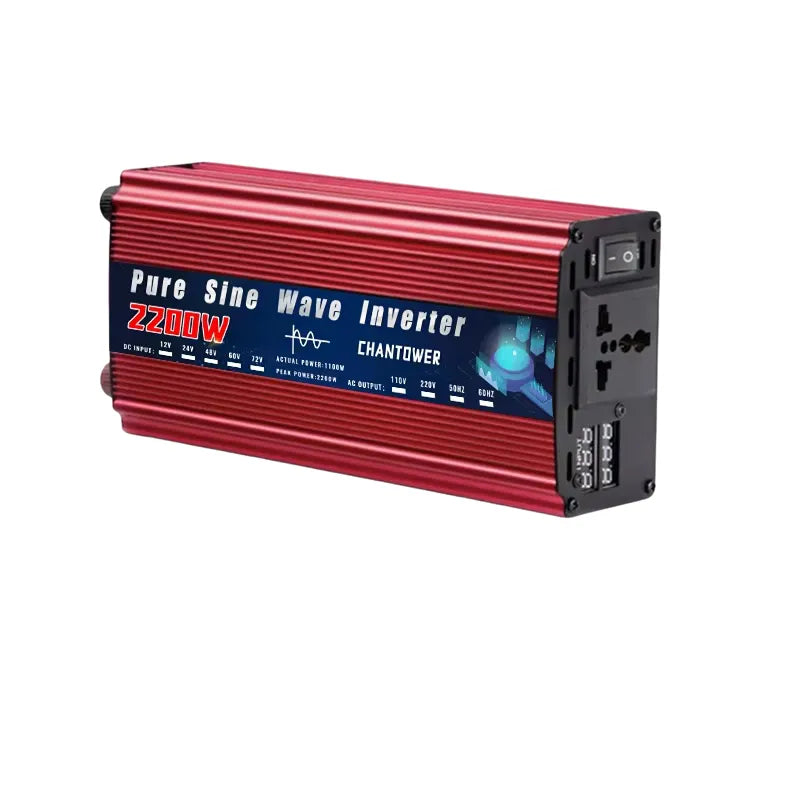 Inversor de Onda Pura 12V/24V a 110V/220V - 2000W-5000W-GSMPRO.CL