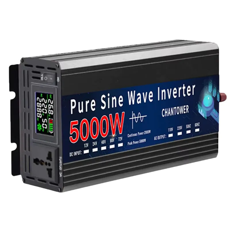 Inversor de Onda Pura 12V/24V a 110V/220V - 2000W-5000W-GSMPRO.CL