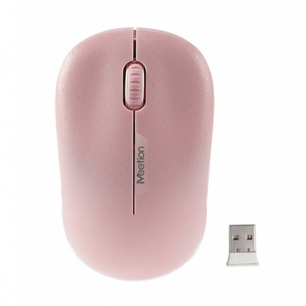 Mouse inalámbrico R545 Meetion - Rosado-GSMPRO.CL