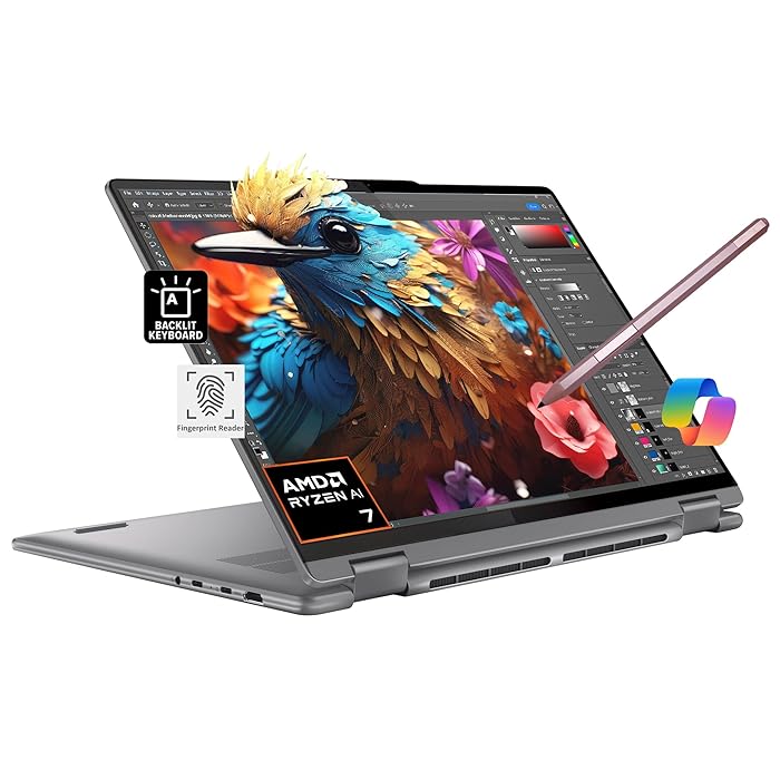 Notebook Lenovo Yoga 7i 2 en 1 16" AMD Ryzen 7 7735U 16GB RAM 512GB SSD-GSMPRO.CL