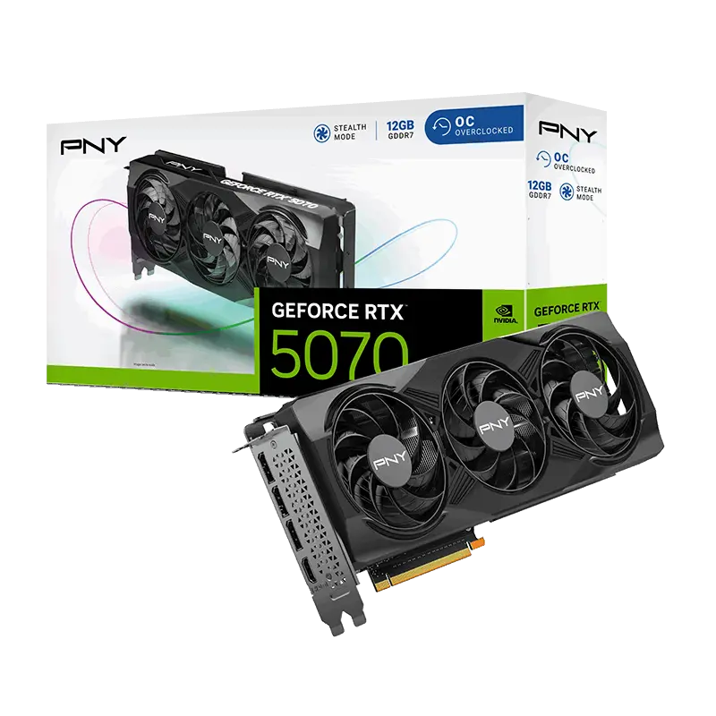 PNY GeForce RTX 5070 12GB Overclocked Triple Fan-GSMPRO.CL