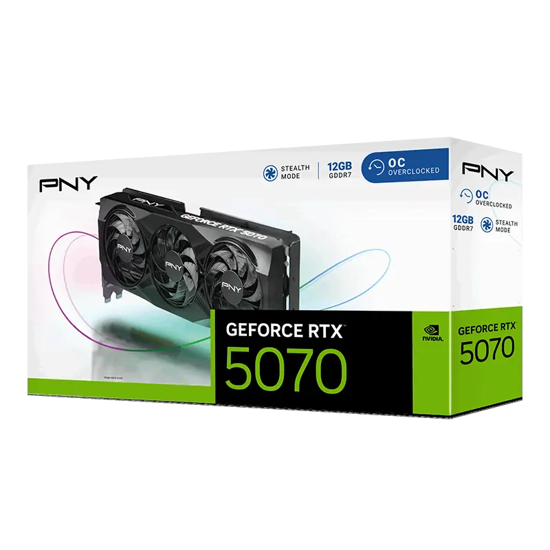 PNY GeForce RTX 5070 12GB Overclocked Triple Fan-GSMPRO.CL