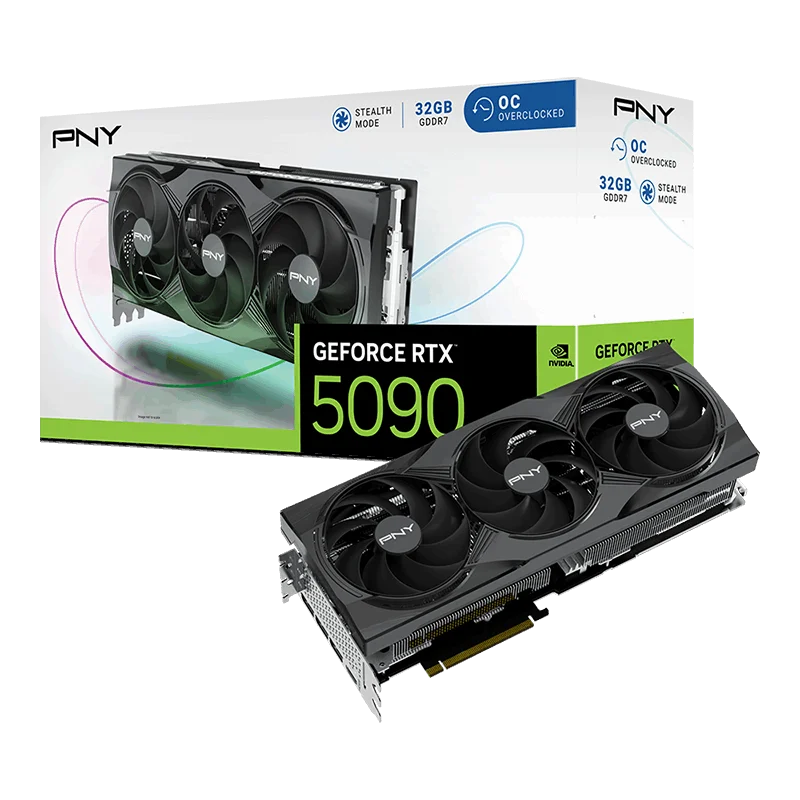 PNY GeForce RTX 5090 32GB Overclocked Triple Fan-GSMPRO.CL