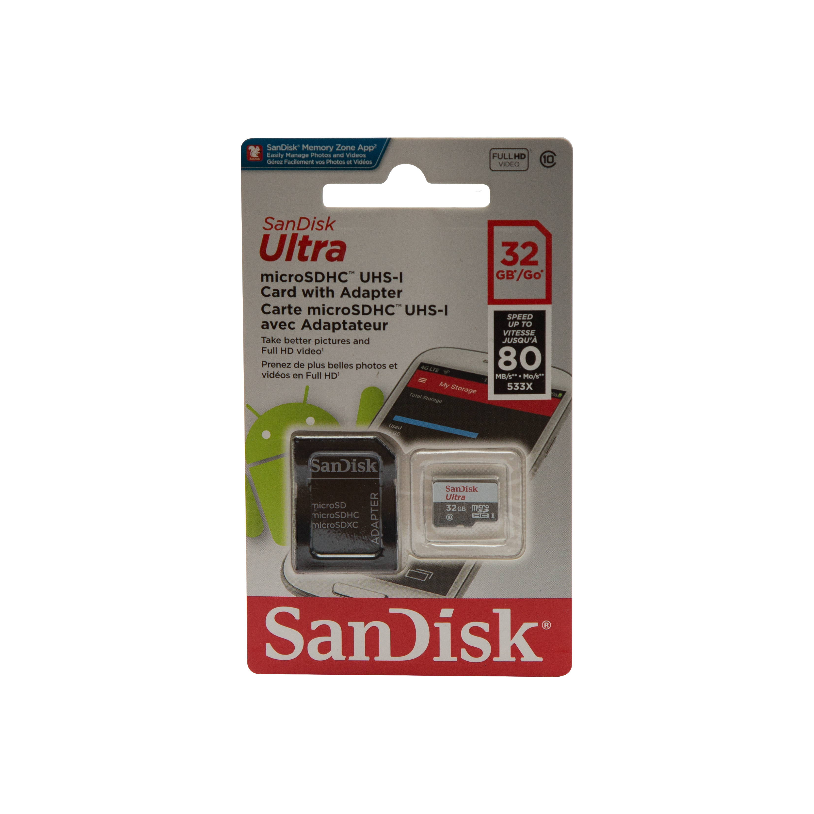 Tarjeta de Memoria Micro SD Clase 10 - 100 Mbs - SANDISK-GSMPRO.CL