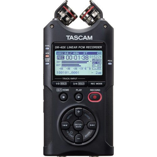 TASCAM Grabadora de campo portátil de 4 pistas DR-40X-GSMPRO.CL