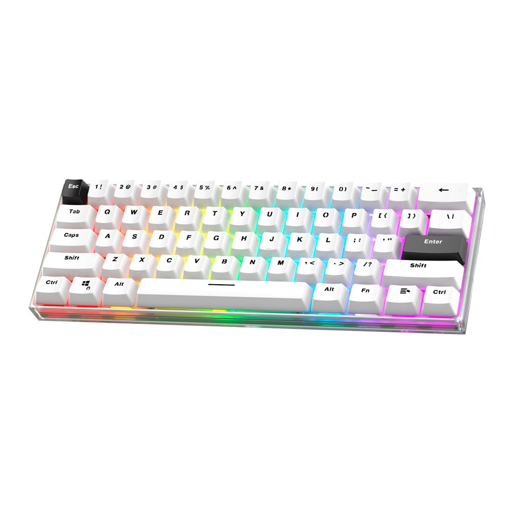 Teclado Mecánico Fantech MK857 MAXFIT 61 Inalambrico Frost RGB-GSMPRO.CL