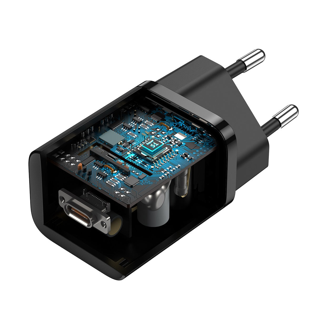 BASEUS Cargador Tipo C 25w + Cable tipo C a tipo C 1 mt-GSMPRO.CL